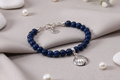 Pulsera Mar Profundo | Amazonita y Dije Conchita en Plata 950