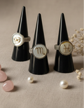 Anillo Zodiacal Nácar y Oro 18k | Plata 950