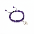 Pulsera Zodiacal Amatista con dije en plata 950