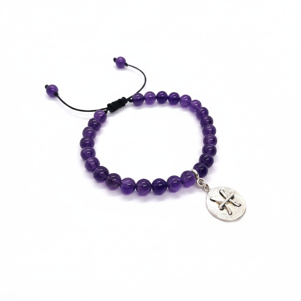 Pulsera Zodiacal Amatista con dije en plata 950