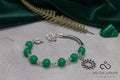 Pulsera Jade Verde con Dije Sol | Plata 950