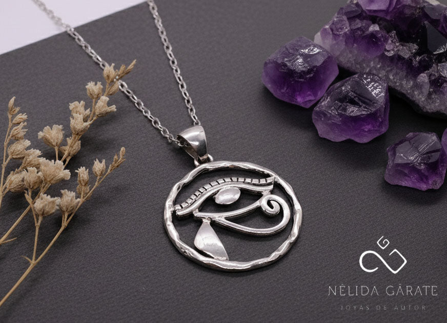 Collar Ojo de Horus | Alambrismo en Plata 950
